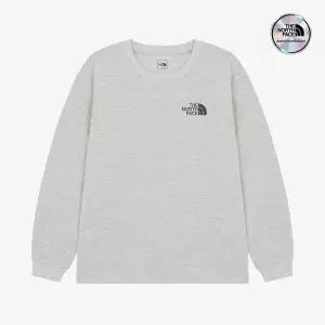 [노스페이스] [노스페이스키즈 공식] NT7TR50U 키즈 에센셜 긴팔 라운드 티 MELANGE GREY