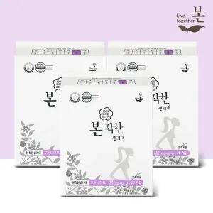 [유기농본]착한 유기농 생리대 오버나이트 20P, 3팩