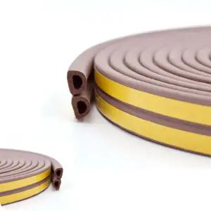 씰링가드 바닥틈새 현관문 문풍지 외풍차단 문틈막이 창문 바람 D형 9x6mm