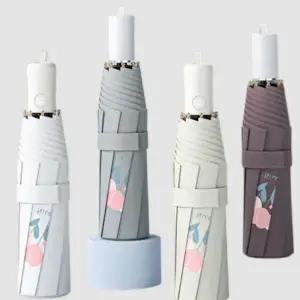 uv 차단 우산 경량 컴팩트 여행용 3단 자동 우양산 접이식 양산 여름용 휴대용 초경량 자외선 고밀도 원단