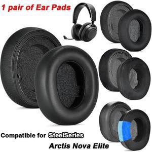 1세트 교체용 헤드폰 이어패드 단백질 가죽 스폰지 폼 헤드밴드 커버 스틸시리즈 아크티스 노바 엘리트용