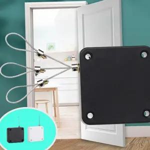 문자동 닫힘 도어클로저 와이어 현관문 자동 문 닫힘 장치 욕실문 고정 보조 닫개 부품