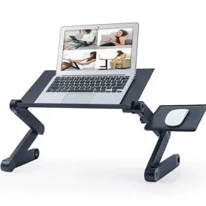 노트북 스탠드 접이식 360도 침대용 노트북 거치대 데스크 독서용 마우스 태블릿 컴퓨터 이동식 트레이