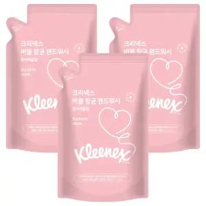크리넥스 항균 버블 핸드워시 퓨어애플향 리필 450ml 3개