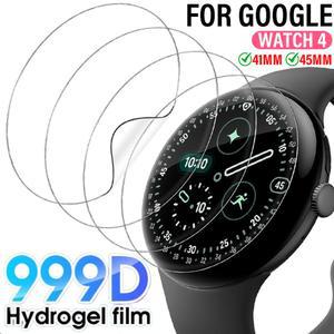 Google Pixel Watch 4 용 안티 스크래치 화면 보호기 Watch4 하이드로 커버 41/45MM 겔 워치 TPU 스마트 필름 풀 소프트