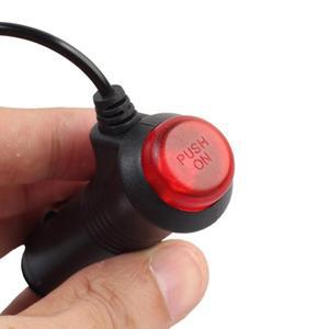 자동차 오토바이 담배 라이터 전원 공급 장치 어댑터 플러그 케이블 스위치 버튼, 교체 부품