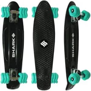 샤크 휠 22.5인치 폴리보드 스케이트보드 ？ 60mm 휠이 장착된 슬림하고 유연한 크루저로 부드러운 승차감을