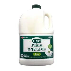 서울우유 더진한 플레인 요거트 순수무가당 2.45L
