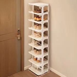 공간활용 틈새 현관 신발 정리대 신발장9단 화이트