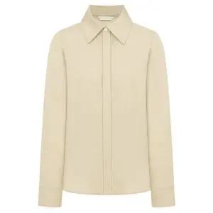 [LINE](대전신세계)[라인어디션]히든버튼 베이직 블라우스 NVBLPI9800