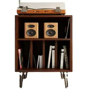 LP수납장 원목 턴테이블 레코드판 선반 엘피 보관함