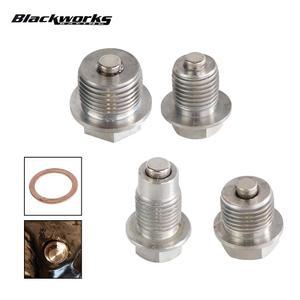 새로운 스테인레스 스틸 마그네틱 오일 드레인 플러그 M12x1 25 M14x1 5 M16x1 M18x1 섬프 너트 자동차 부품 실버 OS 1003 M12