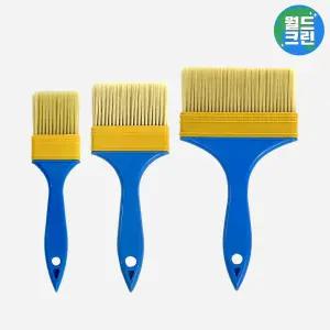 월드크린 고탄력 페인트 붓 3종 50 + 75 + 110mm 셀프 인테리어 브러쉬 수성 유성 도장 페인팅 세트