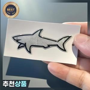 상어 물고기 엠블럼 스티커 배지 펜더 데칼 자동차 트럭 교체용  차량 SUV 오토바이 자전거