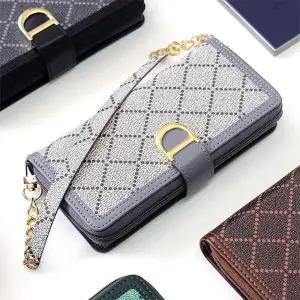 갤럭시S26 도트 패턴 지퍼 다이어리케이스 S942