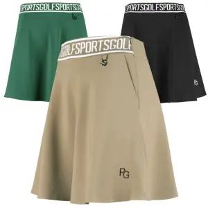 편한 이니셜 밴드 여성 무지 후레아스커트 2XL 레슨 치마바지 하의 77