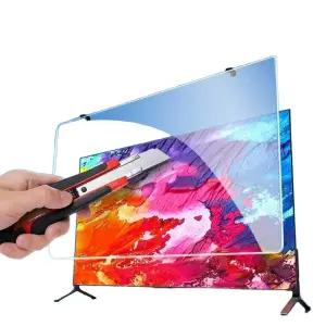 TV 보호 커버 투명 스매쉬 액정 강화 덮개 75인치 가드 대형