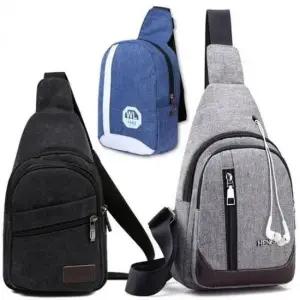 남성용 크로스백 메신저 숄더 슬링 가방 여행용 데일리 백팩
