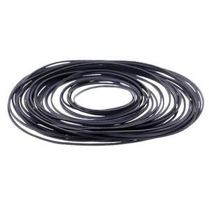 3050100120Pcs 믹스 크기 고무 벨트 1mm 정사각형 카세트 테이프 기계 레코더 및 드라이브 용 40-135mm 접