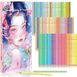 12245072색 마카롱 파스텔 색연필 색칠책용 아티스트용 소프트 코어 드로잉 블렌딩 쉐이딩에 이상적