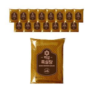 백설 흑설탕, 1kg, 16개