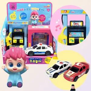 핑크퐁 베베핀 주유놀이 색상레드소방차