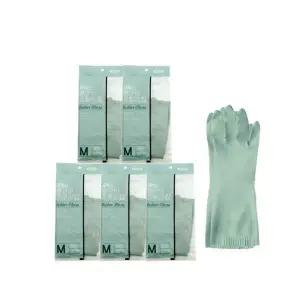 코멕스 면코팅 고무장갑 민트 중(M) x 10켤레