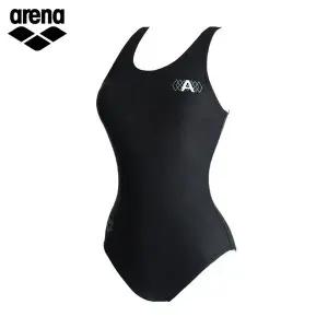아레나 일반 U백 블랙 여성 원피스 수영복 A3FL1LD01