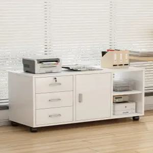 프린터 서랍장 책상 받침대 거치대 수납 컴퓨터 이동식 수납장