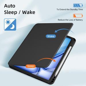 호환 360  회전 아이패드 케이스 2024 Air 11 13 M2 Pro M4 4 5 10.9 7/8/9th 10th Gen 미니 6 커버