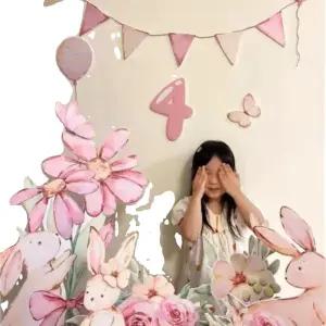 픽유아 11번가 포토존 꾸미기 배경 토끼 셀프 세트 소품 풀세트 동화