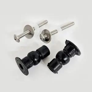 변기부속품 설치 상부 치마형 앙카볼트 h비데 볼트 체결 검정2p