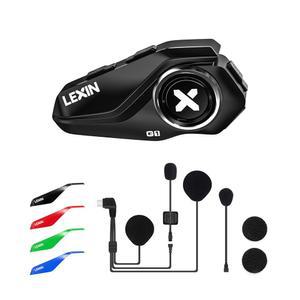 LEXIN G1 바이크 인카머 Bluetooth 5 0 탑재 헬멧 헤드셋 / CVC DSP 듀얼 노이즈 캔슬링 통화 최대 28시간 연속 사용 IP67 방수 페이스 플레이트 커스텀 가능 멀티 대응 TELEC 완료 1인용