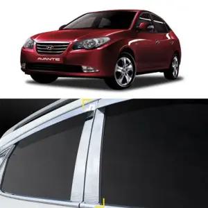 아반떼HD 기둥 몰딩 B필러 플레이트 커버 크롬몰딩