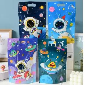 포장봉투(50장 구디백 비닐백 지퍼백 어린이집 간식 1세트) 손잡이 유치원