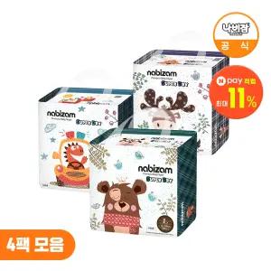 [사이즈 선택] 나비잠 기저귀 슈퍼드라이 팬티 4팩