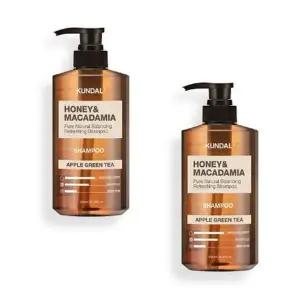 [셀러허브]쿤달 허니 앤 마카다미아 네이처 샴푸 애플그린티 500ml x 2개 촉촉한 향기로운 (S41264909)