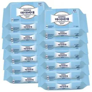 플라스틱 프리 물티슈 부드러운 순한 식물 생분해 물티슈 유래 대용량 화장실용 클린케어 개별포장 리필형