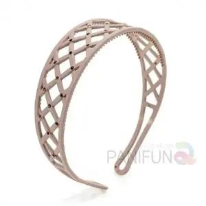 큐빅 헤어밴드 베이지 귀여운머리띠 플라스틱헤어밴드 가벼운머리띠 여름머리띠 플라스틱머리띠