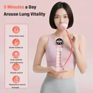 호흡 운동 기구 복근 트레이너 심호흡 덤벨 남녀 성인 폐활량 훈련