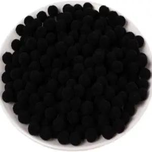 1000피스 폼폼 블랙 0.4인치 소형 크래프트 DIY 아트용 부드러운 푹신한 퍼프 볼 및 벌크 제작 장식