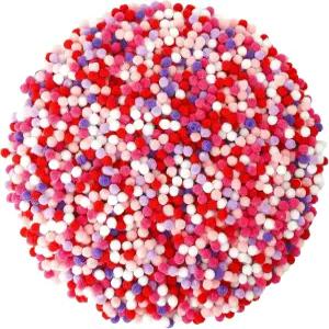 Caydo 2400 발렌타인데이용 미니 공예 폼폼 6mm 취미 용품 및 홀리데이 장식용 소형