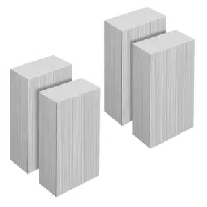 MUKCHAP 4PCS 1 x 2 4 인치 알루미늄 막대 6061 솔리드 플랫 블록 밀 재고