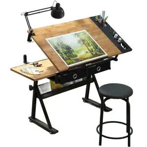 경사 리프트 그림 이젤 건축 이미지 책상 화판 서예 작업대