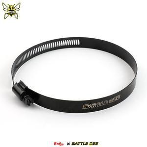 T-볼트 조절식 호스 클램프 32mm110mm 범용 블랙 스테인리스 스틸 아메리칸 타입 헤비 듀티 파이프 고정 클