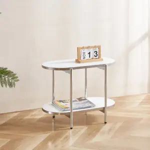 프롬 모던 선반 수납 진열장 사이드테이블 협탁 2단