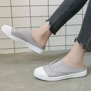 여자 편안한 끈 없는 블로퍼 데일리 뮬 신발