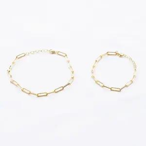 (폭스타일)(팔찌+발찌) (실버) 윌디 체인 세트(G/RG) OXW9+1FeT