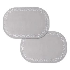 보니타하우스 체인 자수 원형 테이블매트