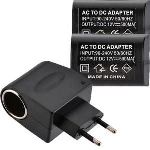 차량용 시거잭 어댑터 AC 220V to DC 12V EU US 플매트 카펫 러그 변환기 벽면 전원 소켓 자동차 액세서리